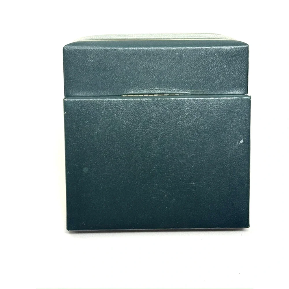 Vintage Marshall Fields Green Leatherette Jewelry Box